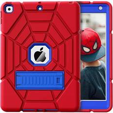 Ipad cases for kids Grifobes iPad 6th/5th Generation Cases 2018/2017, iPad Air 2 Case 2014 9.7 inch, Heavy Duty Shockproof Rugged Protective iPad 5 6 Gen 9.7" Case with Stand for Kids Boys Children (Red+Blue)