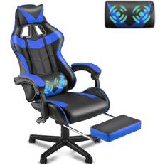 Vinsetto Gaming Chair, Racing Style Computer Recliner With Lumbar Support,  Footrest And Cup Holder : Target