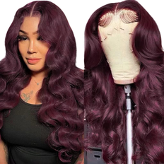 Hengrose 13x4 Body Wave Lace Front Wigs 20 inch 99J Burgundy