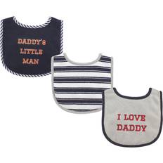 Drool Bibs on sale Luvable Friends 3-Pack "i Love Dad" Bibs In Blue Blue 3 Pack