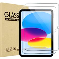 Procase Premium Tempered Glass Screen Protector for iPad 10.9 10th Generation A2696/A2757/A2777 2-Pack