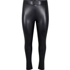 Zizzi Coated Leggings - Black