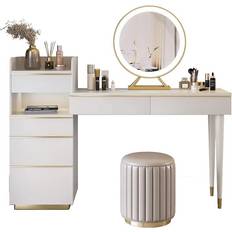 Stainless Steel Dressing Tables Homary Modern Dressing Table 15.7x55.1"