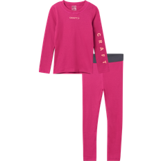Rosa Basisschicht Craft Sportswear Junior Core Warm Baselayer Set