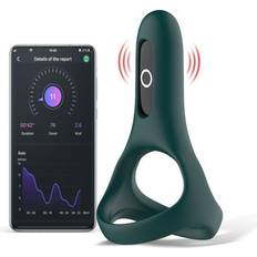 Sexspielzeuge Magic Motion Rise Smart Vibrating Cock ring Green