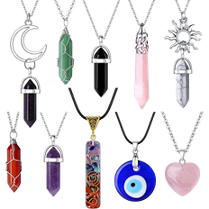 Maibaota 10 Pairs Healing Necklace B09TZMW2LY