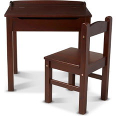 Melissa & Doug Wooden Lift Top Desk & Chair Set