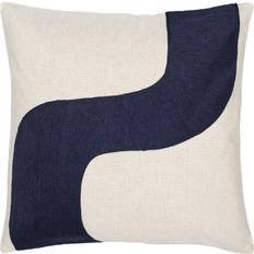 Leinen Bettwäsche Marimekko Seireeni Kissenbezug Beige, Blau (50x50cm)