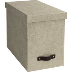 Beige Kontorinnredning & Oppbevaring Bigso Hanging Folder Drawer Johan Canvas Linen