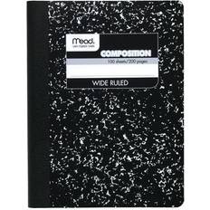 Notepads Acco Black Marble Composition Book, Wide Rule, 9-3/4 7-1/2, 100