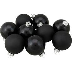 Black Christmas Tree Ornaments Northlight 9-Pack Black Ball Set