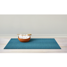 Utematter Chilewich Easy Care Skinny Stripe Shag Doormat Grønn, Turkis