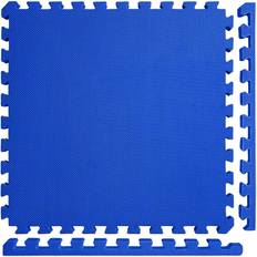 Thick Exercise Puzzle Mat Blue 24 in. x 24 in. x 0.75 in. EVA Foam  Interlocking Anti-Fatigue (6-pack) (24 sq. ft.)