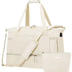 Waterproof Weekend Bags Etronik Weekender Overnight Bag - Beige