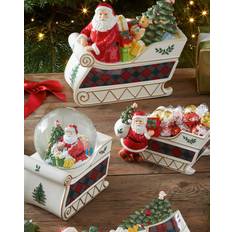 Spode Snowglobes Santa Sleigh Snow Globe