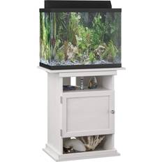 Pets Ameriwood Home Flipper Adjustable 10-20 Gallon Aquarium Stand, Beig/Green