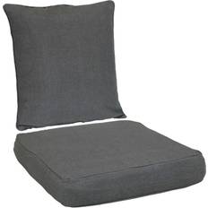 22 4 Deep Seating Outdoor Back Seat Set Chair Cushions Gray