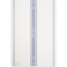 Lexington Icons Jacquard Kjøkkenhåndkle Hvit, Blå (70x50cm)