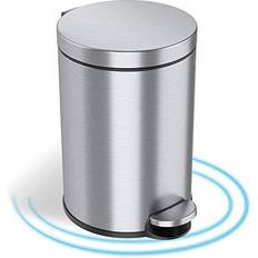 Bathroom garbage can with lid itouchless Soft Step (IP03RSS)q