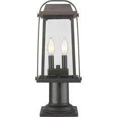 Glass Gate Lamps Z-Lite 574PHMR-533PM Millworks Gate Lamp