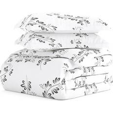 Linen Duvet Covers Home Collection Spun Premium Ultra Soft Print Duvet Cover Gray (284.48x248.92)