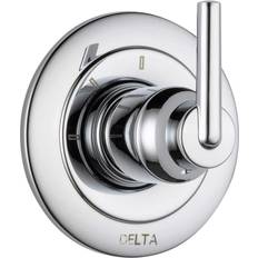 Gray Shower Head Holders Delta Trinsic 1-Handle Wall-Mount