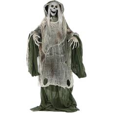 Haunted Hill Farm Life-Size Animatronic Scary Moaning 60" Standing Skeleton Figurine 60"