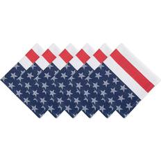 Cloth Napkins DII Imports Stars & Stripes Jacquard Cloth Napkin White, Red, Blue (50.8x50.8)