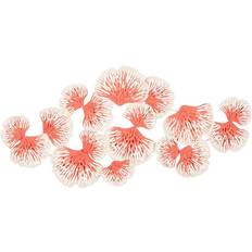 Stella & Eve Harper Orange Metal Contemporary Flowers Wall Decor