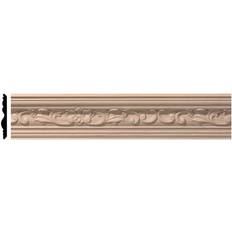Wall & Chair Rail Mouldings Ekena Millwork 3-5/8 3-1/2 Unfinished Wood Cherry Medway Carved Crown Moulding