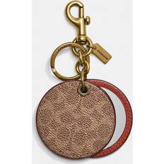 COACH Mini Rowan Satchel Coin case Charm Keychain (Khaki / Saddle), Khaki  Saddle, Mini : : Fashion