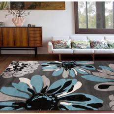 World Rug Gallery Contemporary Modern Floral Anti Fatigue Standing