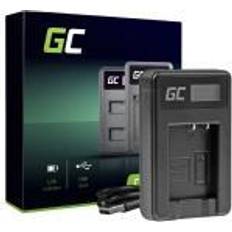 Green Cell DE-A65BB USB-batteriladdare 5 Watt 0.6 A svart för Panasonic DMW-BCG10