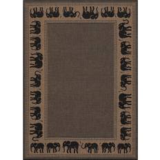 Couristan Recife Elephant Brown, Black 90x129"