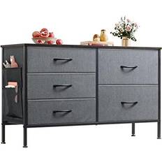 Fabric Chest of Drawers WLIVE 58.9x30x100.1cm Chest of Drawer 39.4x23.2"