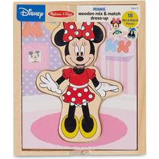 Knob Puzzles Melissa & Doug Disney Minnie Wooden Mix & Match Dress Up