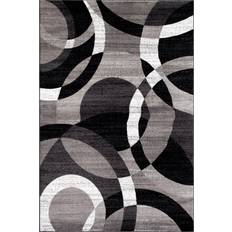 World Rug Gallery Contemporary Abstract Anti-Fatigue Standing Mat - Gray 18x47