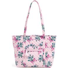 Vera Bradley Small Tote Bag, Happiness Returns Pink-Recycled Cotton