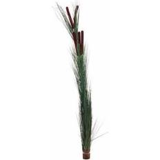 Brune Hagedekor Europalms Reed grass with cattails,dark-green, artificial, 152cm