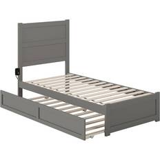 Extendable Beds AFI Noho Bed with Footboard & Twin Trundle 38.2x76"