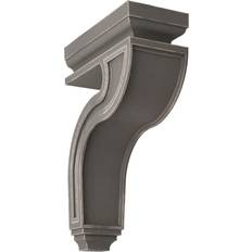 Ekena Millwork Hollow Back 4-in Vintage Rubberwood Finished Wood Corbel