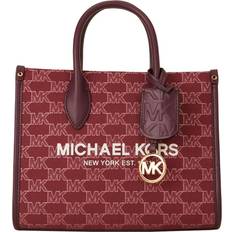 Michael Kors Mirella Large Signature MK Tote Bag Dark Powder Blush Pink