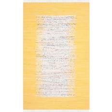 Safavieh Montauk Keeling Yellow, White 72x108"