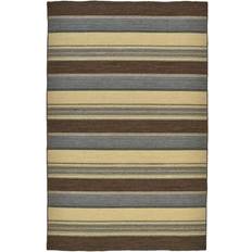 Weave & Wander Naida Bold Stripes Brown, Multicolor, Red, Gray 96x120"