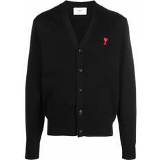 Ami Paris Herren Cardigans Ami Paris Ami de Coeur Cardigan - Black