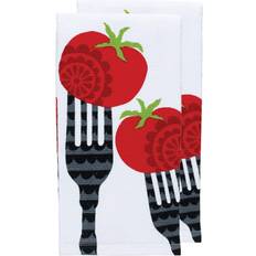 T-Fal Print Fiber Reactive Kitchen Towel, Two Pack, Utensils