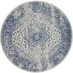 Nourison TRA06 Tranquil Persian White, Gray, Blue, Multicolor