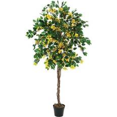 Europalms Bougainvillea, artificial plant, yellow, 150cm, Bougainvillea Juletre