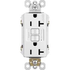 Legrand Surge Protectors Legrand radiant 20-Amp Tamper Resistant GFCI Residential/Commercial Decorator Outlet, White 2097TRWCCD12