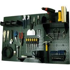 Wall Control Pegboard Standard Tool Storage Kit, Green/Black, 48" X 32" X 9"